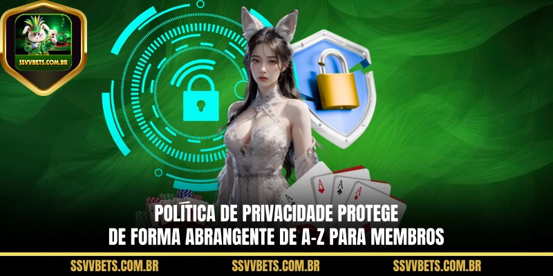 Política de privacidade protege de forma abrangente de A-Z para membros
